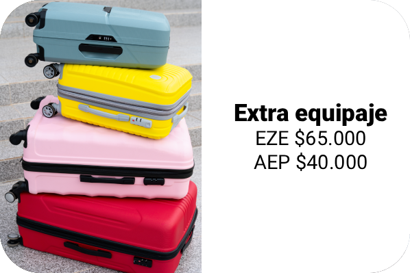 Precio servicio extra-equipaje a Aeropuerto Ezeiza